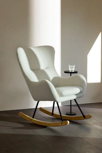 Image de 'Rocking Chair Basic - Teddy - Mouton Cream'
