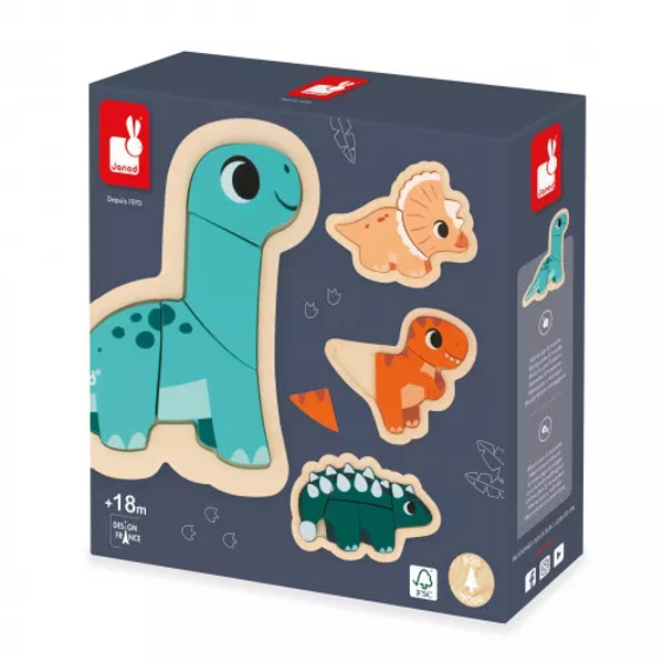 Image de '4 Puzzles Evolutifs Dino'