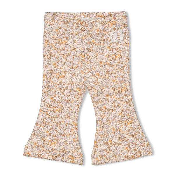 Bild von Flare broek AOP - Flower Field Creme 68