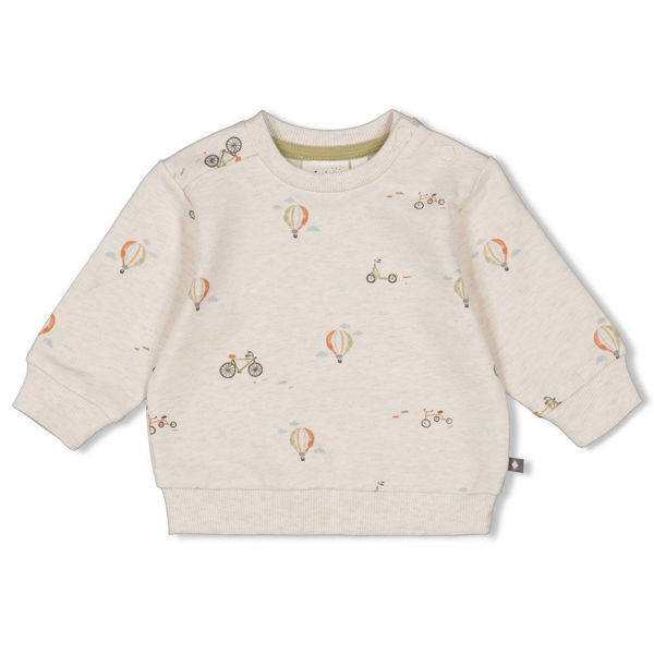 Bild von Sweater AOP - Mini Adventurer Offwhite melange 56