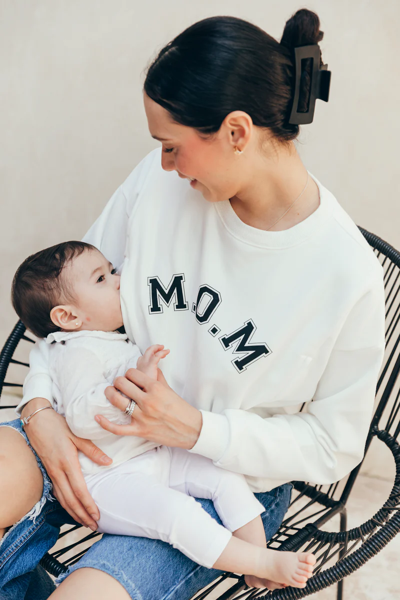 Bild von Sweat-shirt d'allaitement MOM M