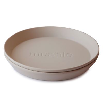 Lot de 2 assiettes rondes Vanille