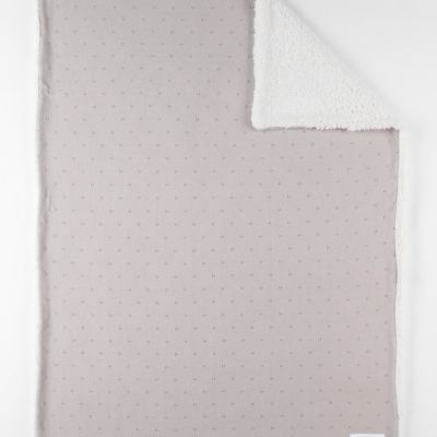 Couverture 75x100cm, Coton BIO/Sherpa