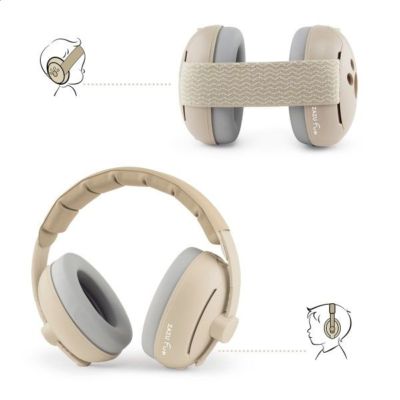 Casque Protection bébé-enfant Beige