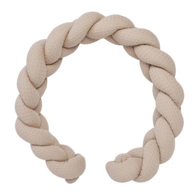Tresse ouatiné en coton gaufré Latte