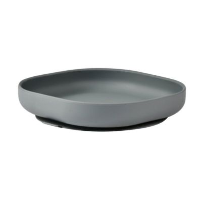 Assiette silicone ventouse Gris