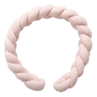 Tresse décorative ouatinée 200 cm - rayé vieux rose