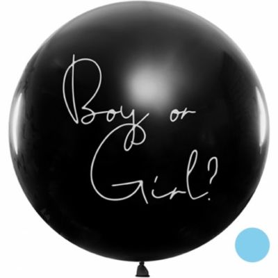 XL Ballon Gender reveal bleu 100cm