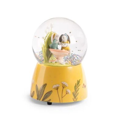 Boule à neige musicale Trois petits lapins