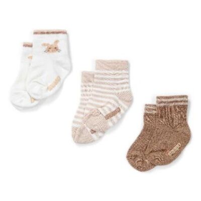 3-pack chaussettes - Sable - Newborn Naturals - Bébé Lapin 44-56