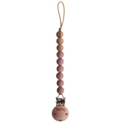 Attache sucette Eva cloudy mauve